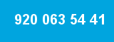 920 063 54 41 920 063 54 41